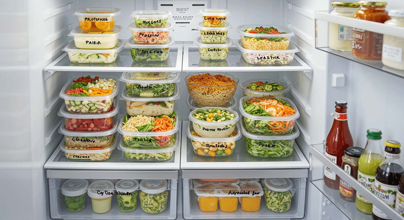Carefully Planned PreMade Meals in the Refrigerator