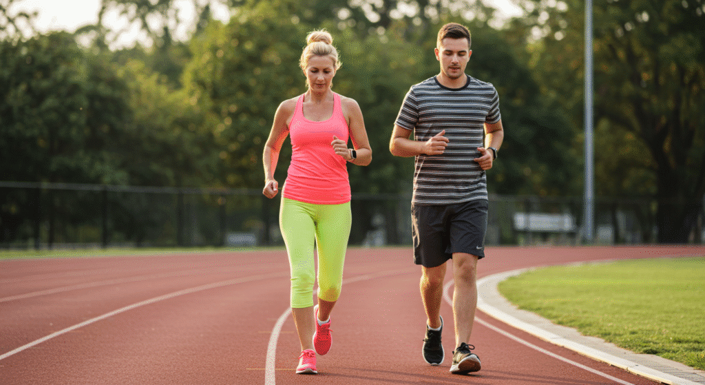 Joggers Taking Baby Steps