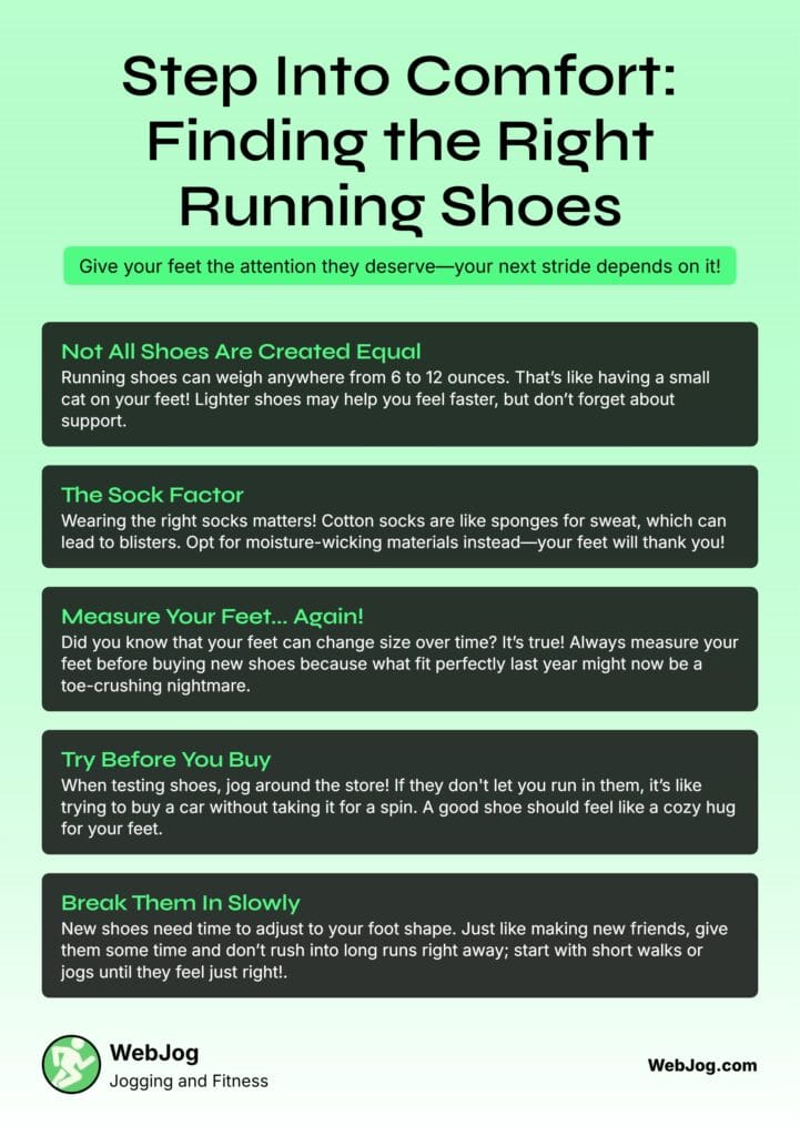Finding the Right Running Shoes Infographic