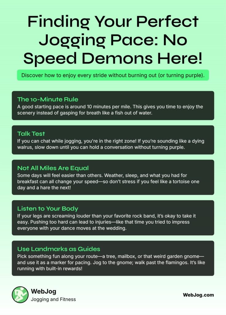 Your Perfect Jogging Pace Infographic