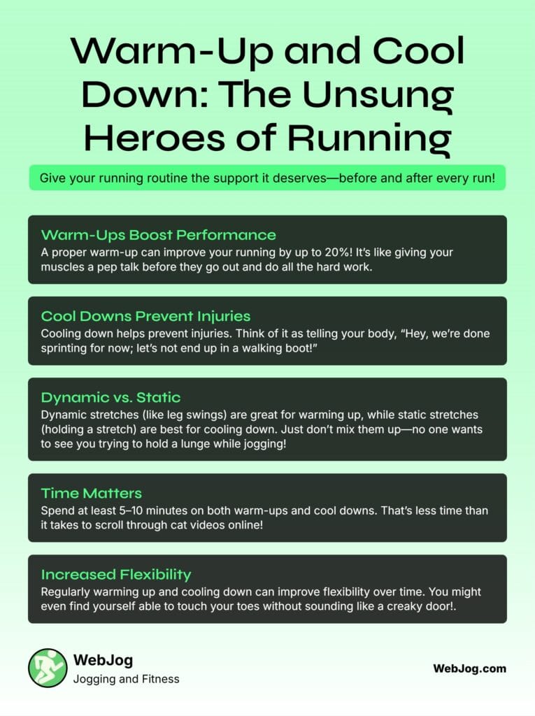 Warm-Up and Cool Down Infographic