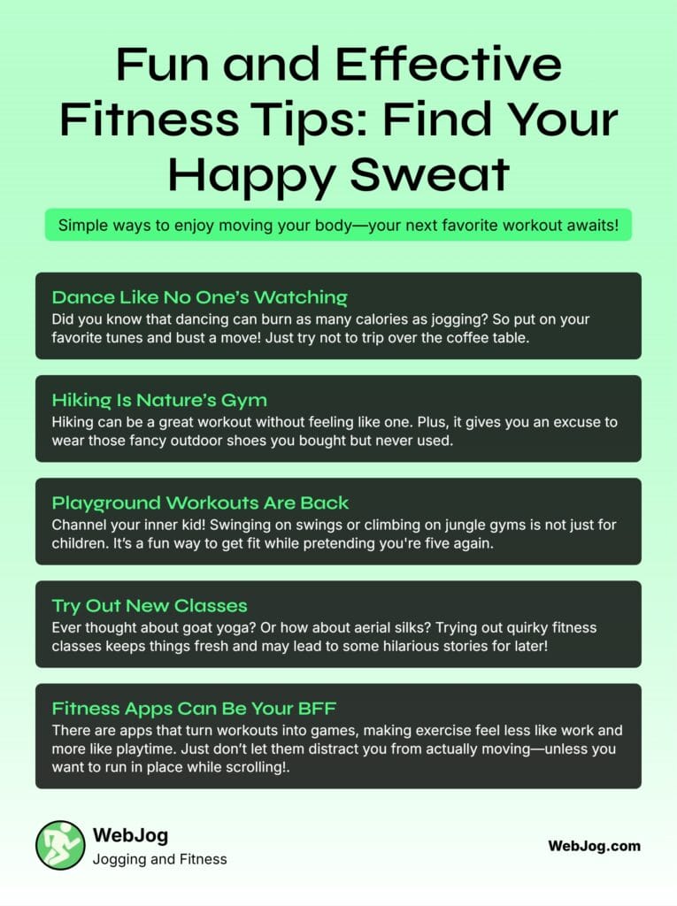 Find Your Happy Sweat Infographic