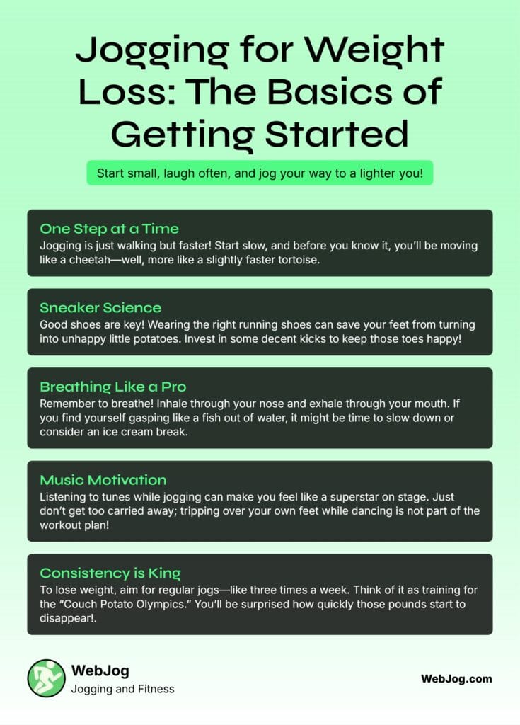 Basics of Jogging Infographic