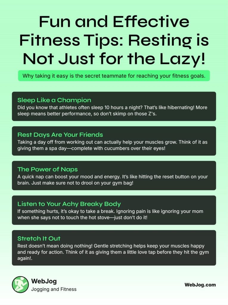 Resting is Not Just for the Lazy Infographic